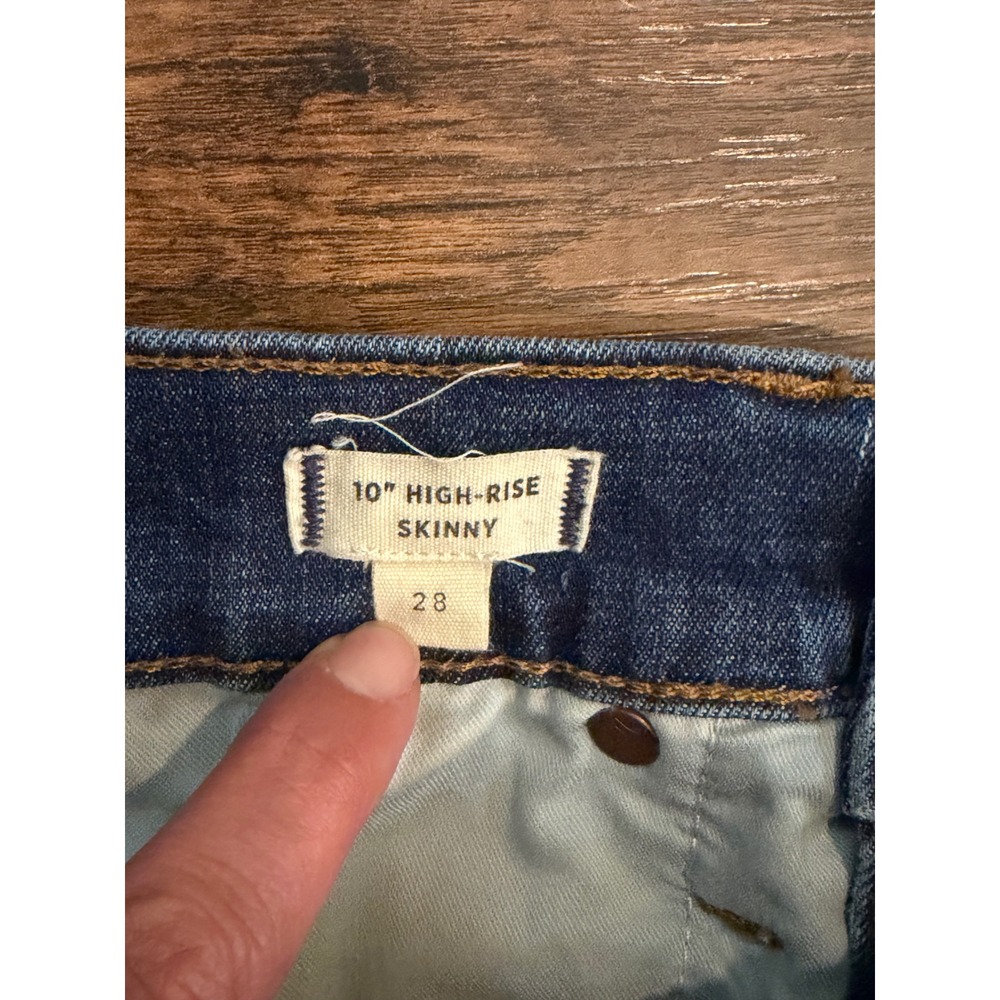 Madewell 10" High Rise Skinny Jeans Women Sz 28 - Picture 3 of 9